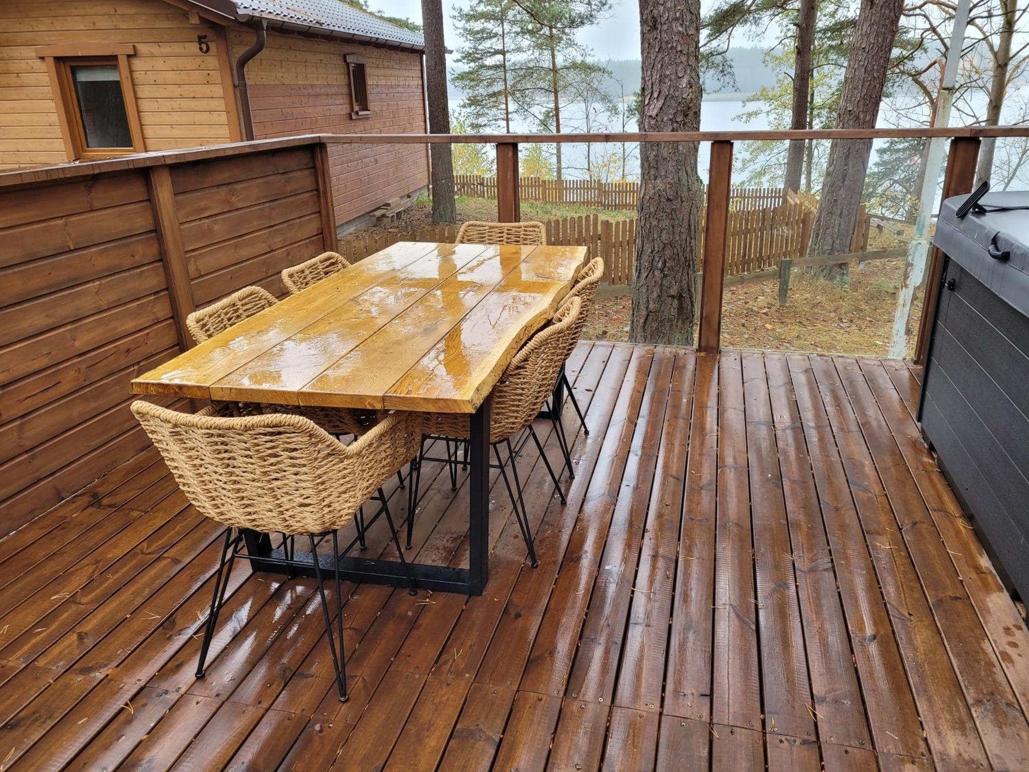 Sloneczny Domek Borsk Nr 2 I 15 - Nad Samym Jeziorem W Pierwszej Linii エクステリア 写真